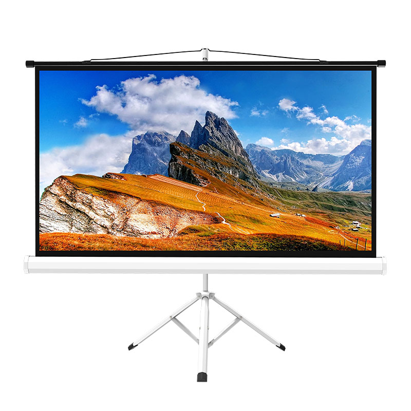 Soporte de trípode Pantalla de proyector móvil 4K HD 16: 9 de 100 pulgadas